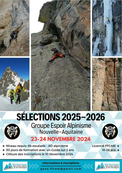 GROUPE ESPOIR ALPINISME MIXTE "GEA" GROUPE ESPOIR ALPINISME MIXTE "GEA"